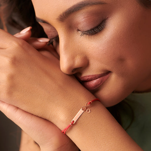 Infinity Personalised Gold Bracelet