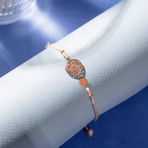 Adorned Personalised Gold Bracelet
