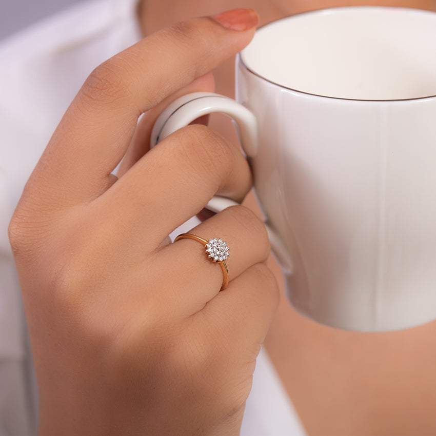 Nora Rising Sun Diamond Ring