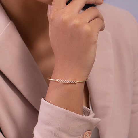 Kinarya Linear Diamond Bracelet
