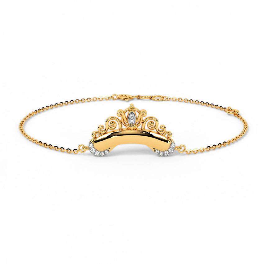 Cinderella Persoanlised Crown Bracelet