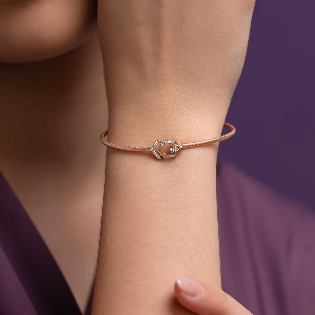 Chole Diamond Tube Bracelet