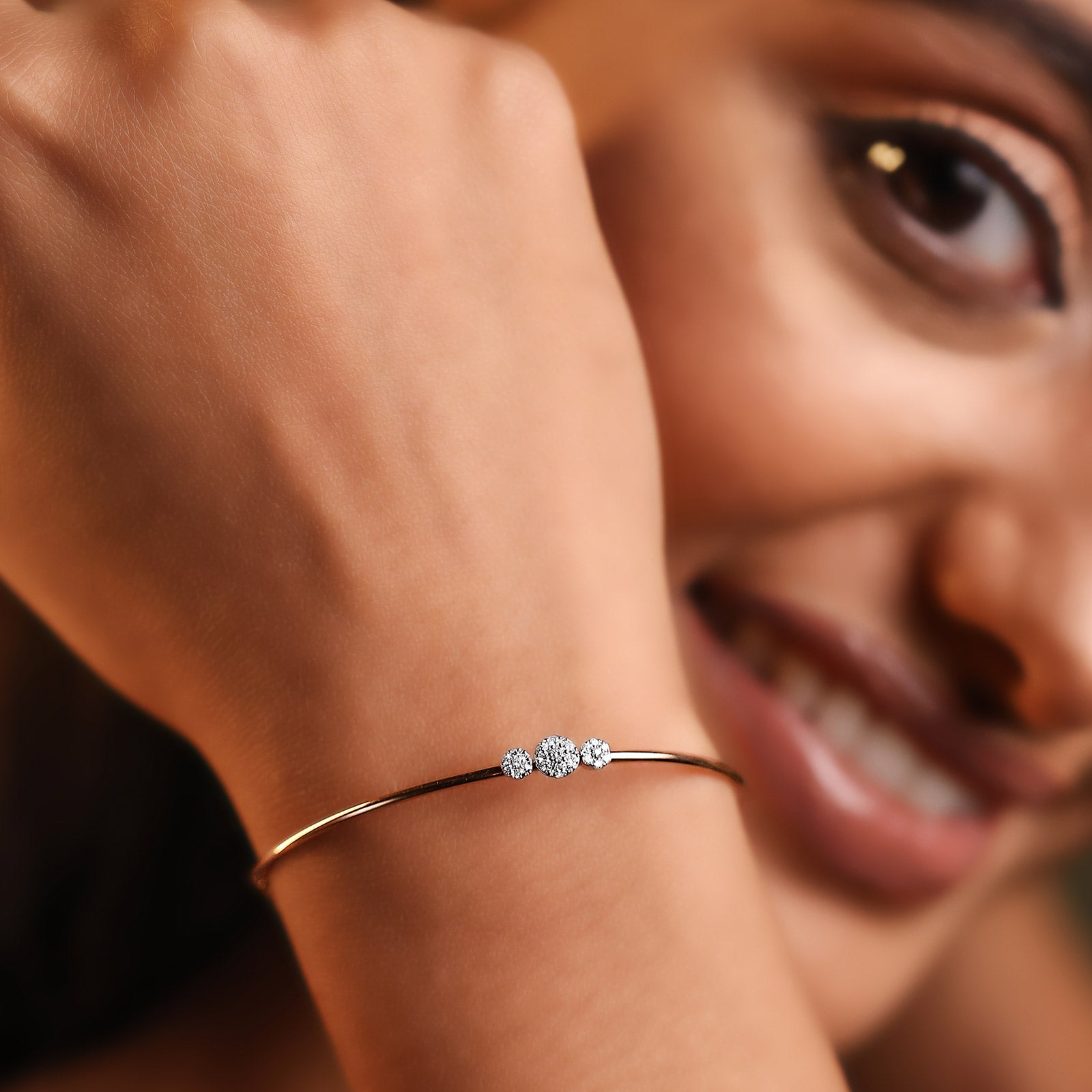 Triad Sparkle Diamond Bracelet