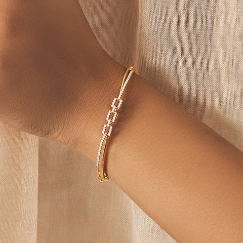 Wave Serenade Diamond Bracelet