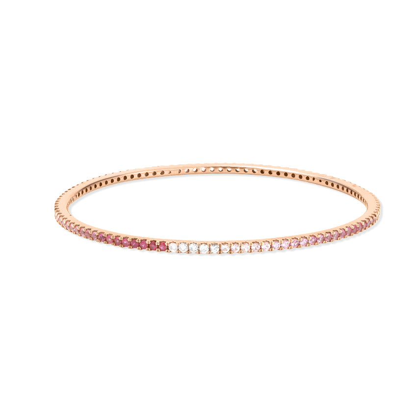 Rosette Sleek Diamond Bangle