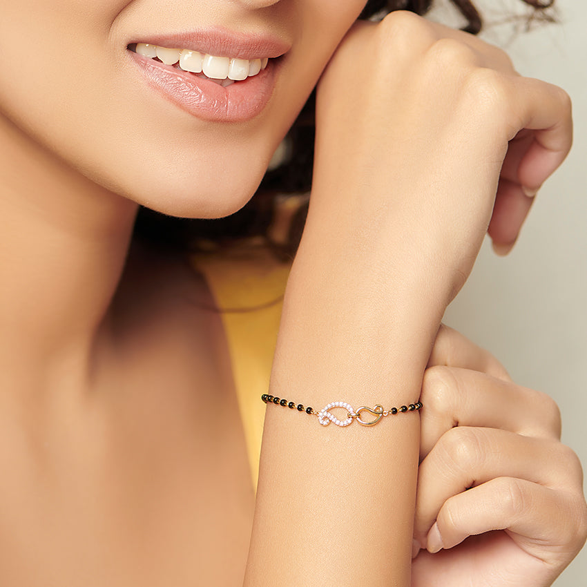 Ishani Diamond Mangalsutra Bracelet
