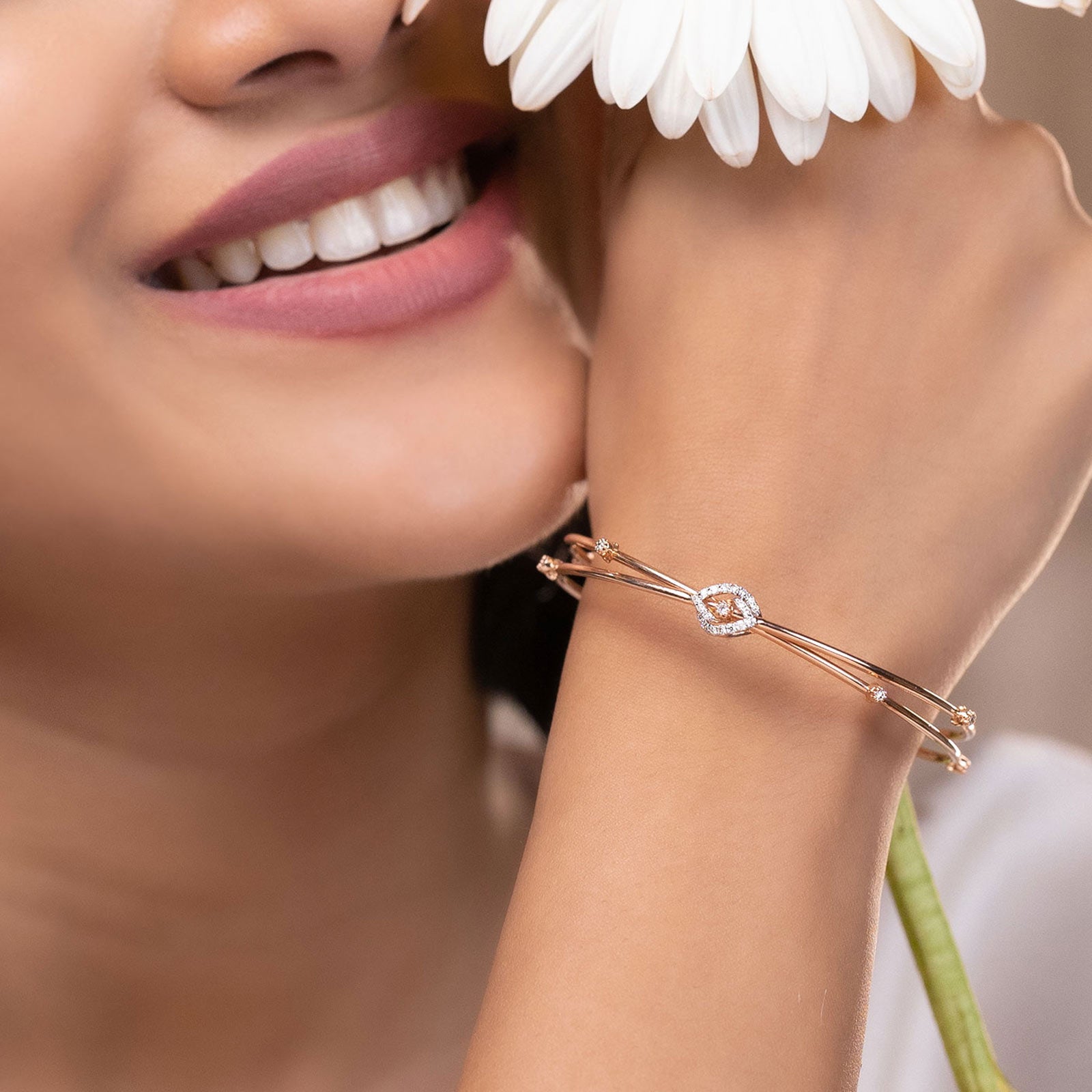 Janaki Twisted Diamond Bangle