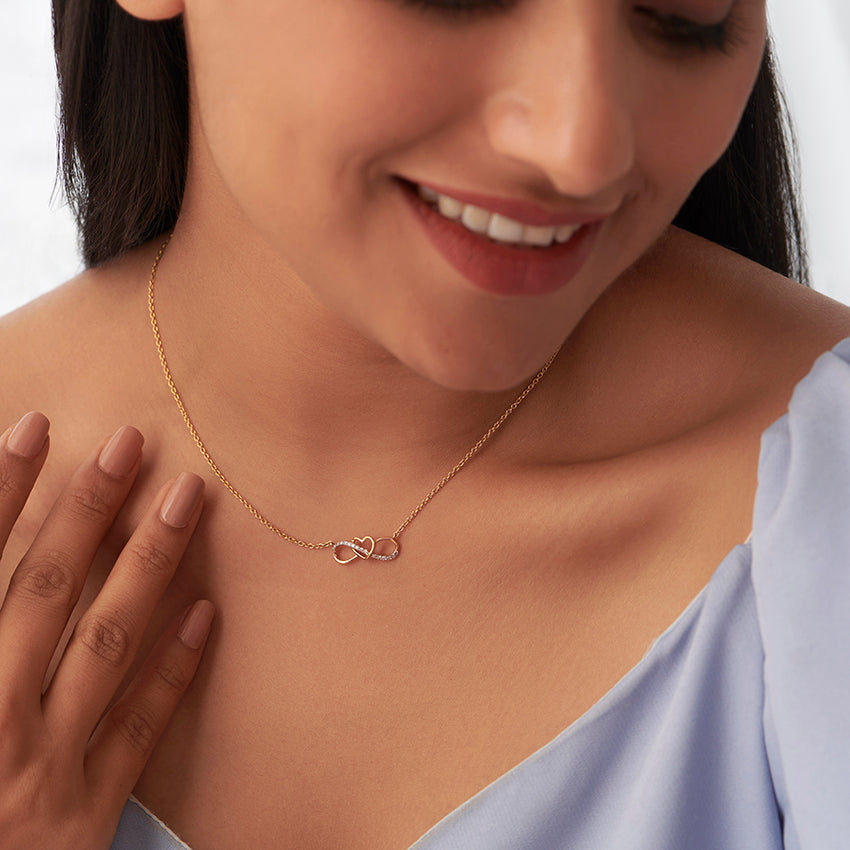 Never-Ending Love Infinity Diamond Necklace