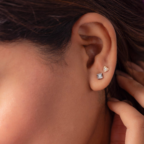 Tender Multipierce Diamond Stud Earrings