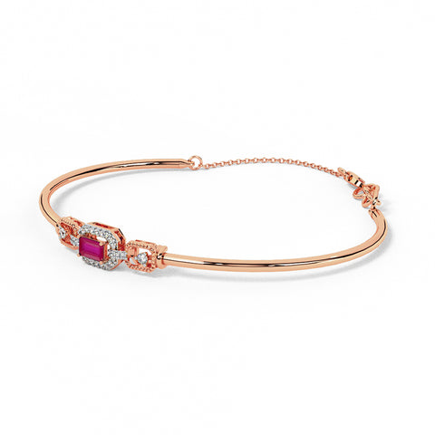 Celestial Serenity Diamond Tube Bracelet