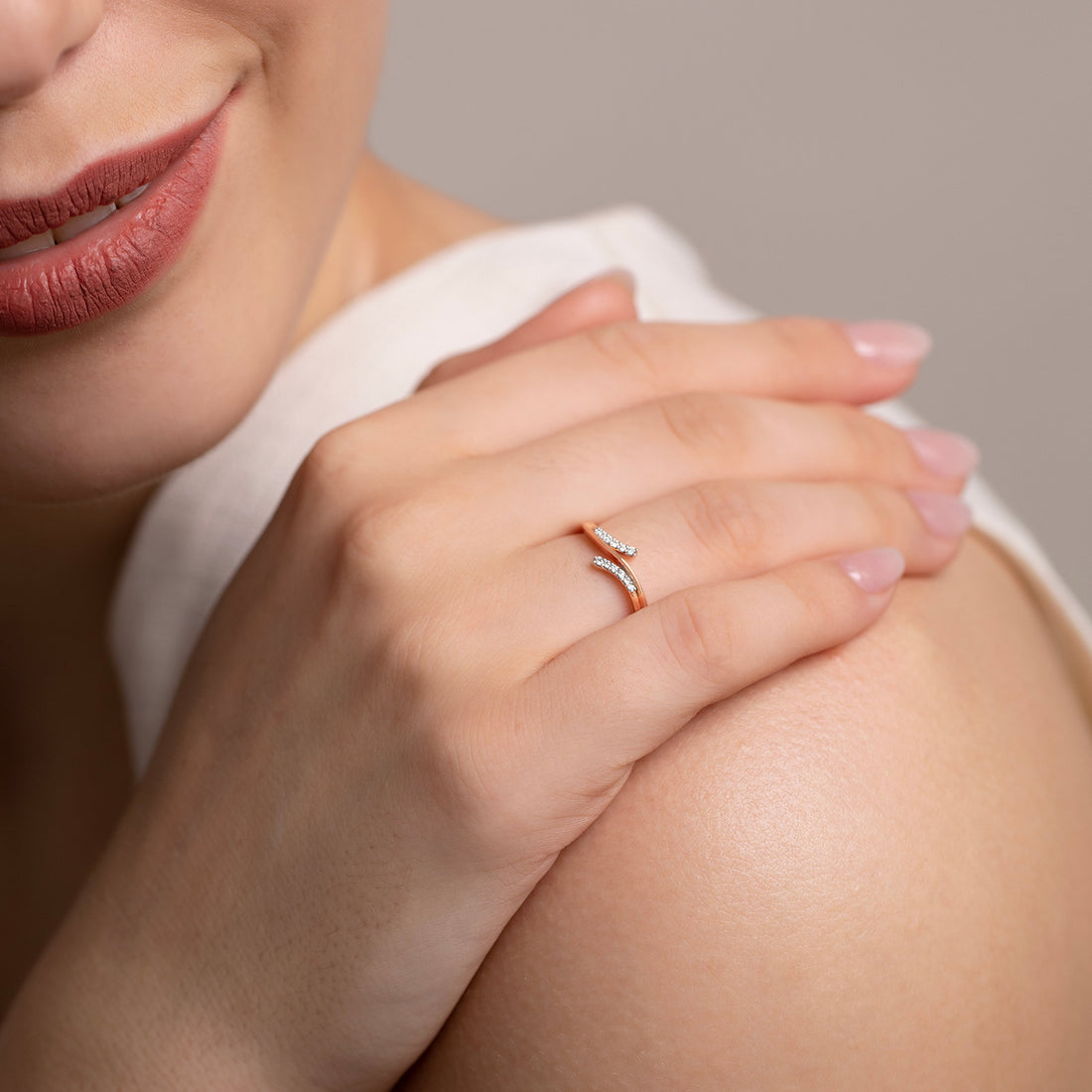 Classic Treble Diamond Ring