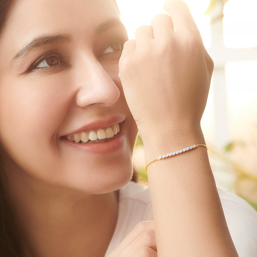 Petals Adjustable Diamond Bracelet