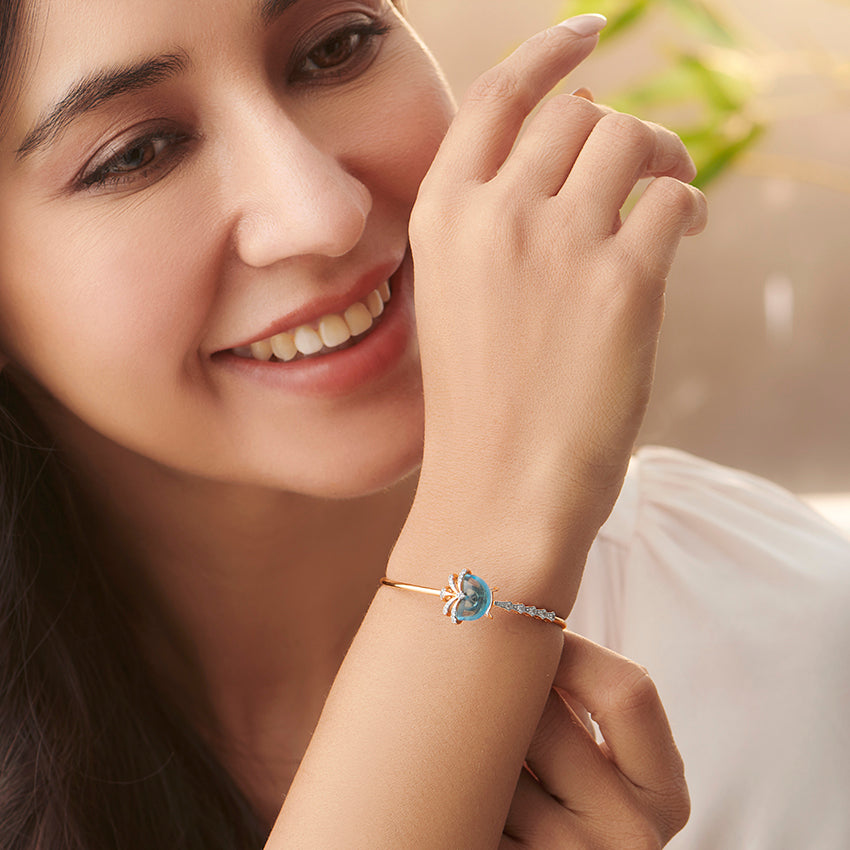 Semi Bloom Gemstone Bracelet