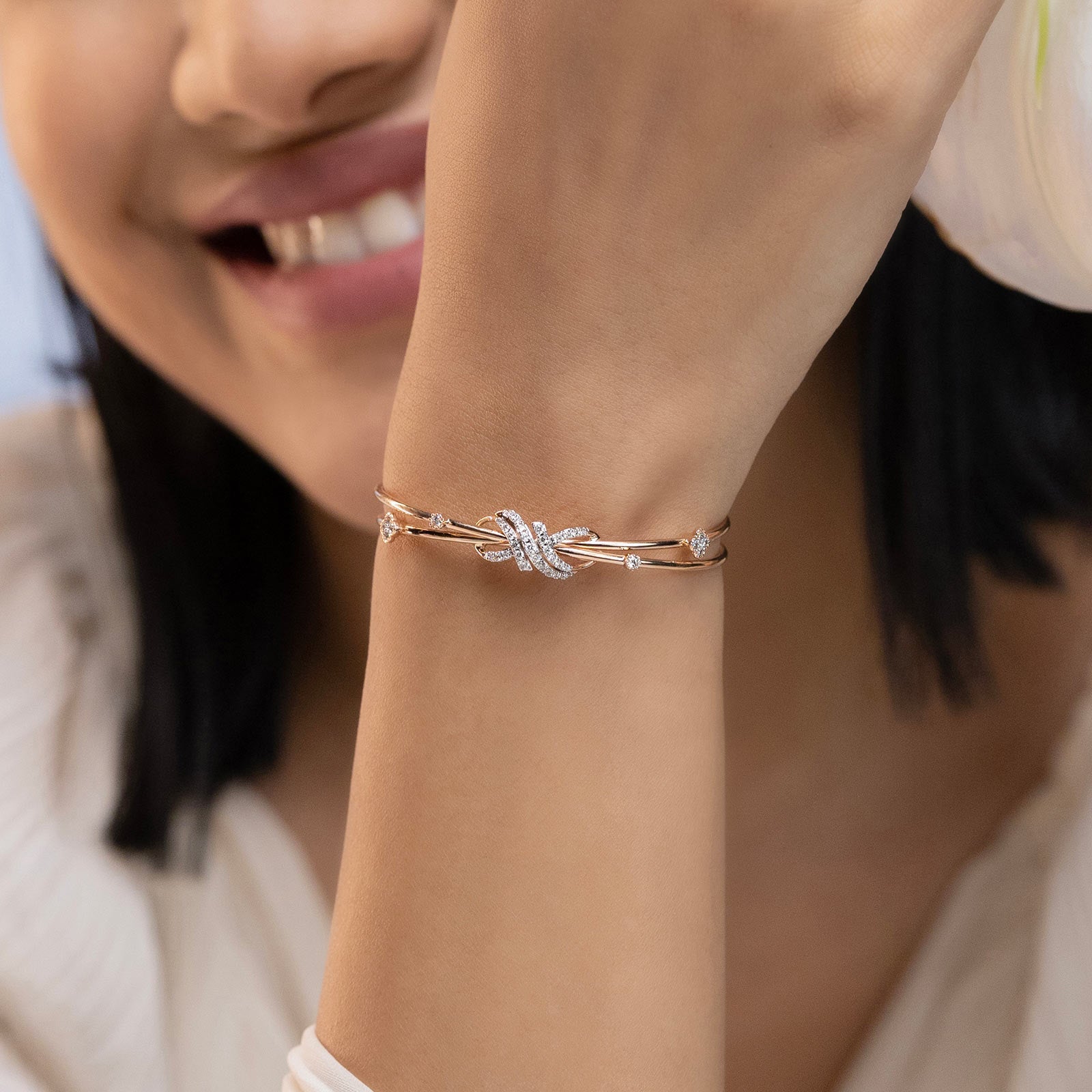 Janya Twisted Diamond Bracelet