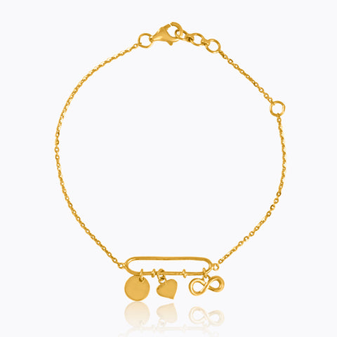 Charm 22KT Gold Bracelets