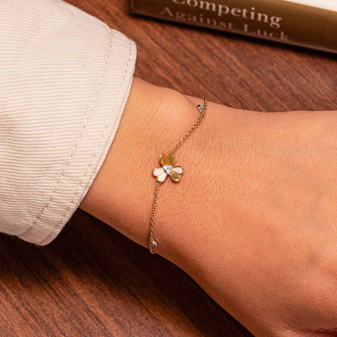 Lucky Clover Diamond Bracelet