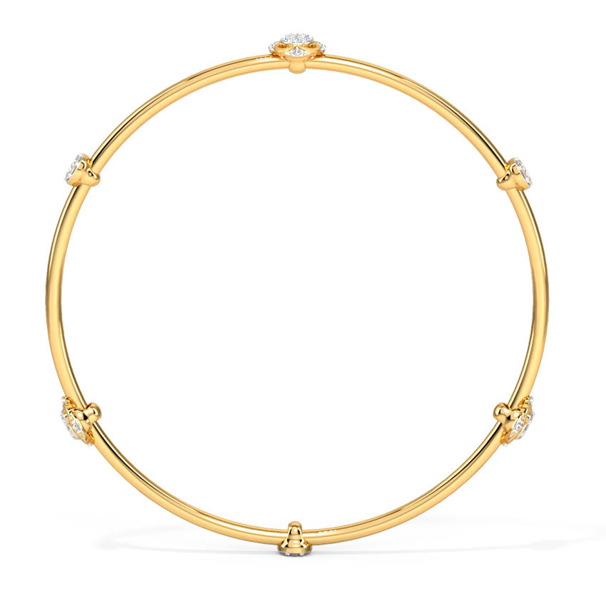 Ornate Orb Diamond Bangle