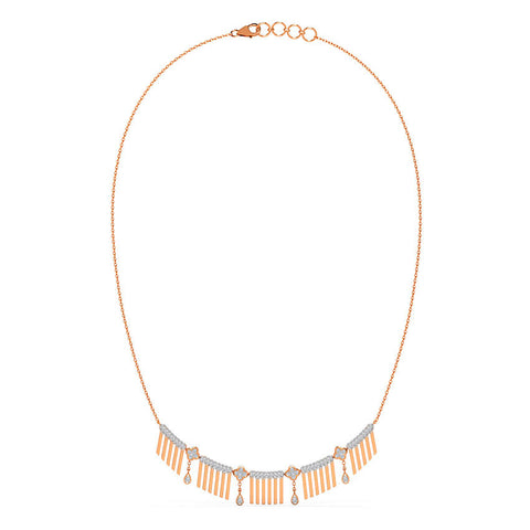 Linea Fringe Diamond Necklace