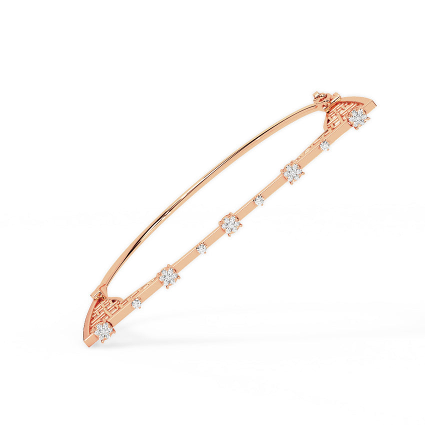 Dazzling Knit Diamond Bangle