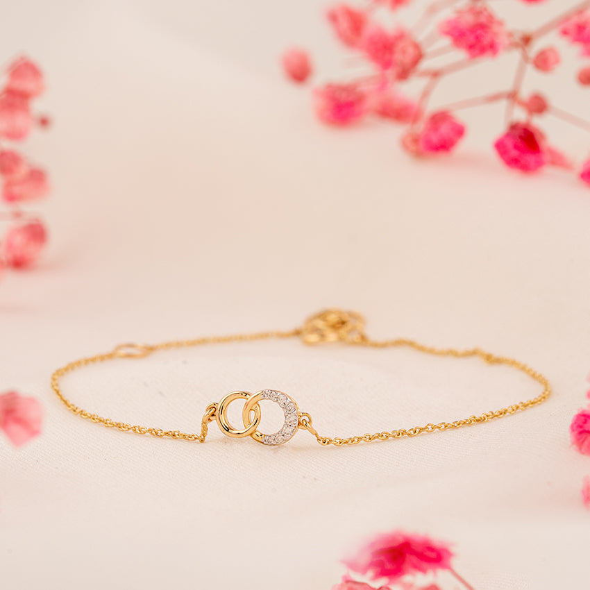 Eternally Linked Diamond Chain Bracelet