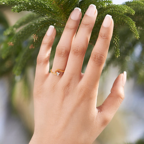 Tri Stone Diamond Ring