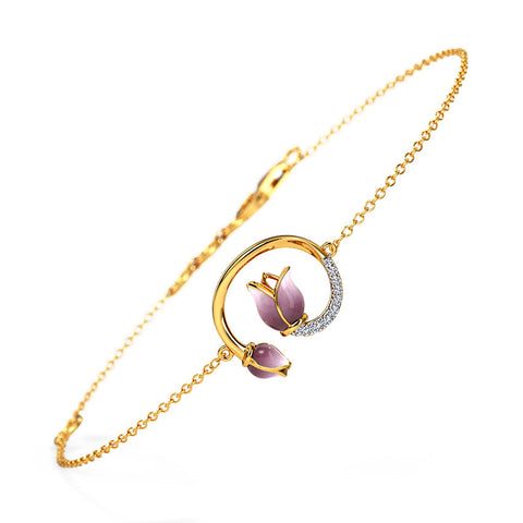 Dianella Tulip Diamond Bracelet