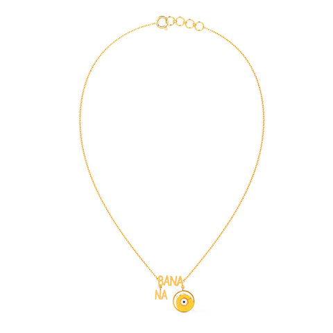 Banana Minion Gold Necklace