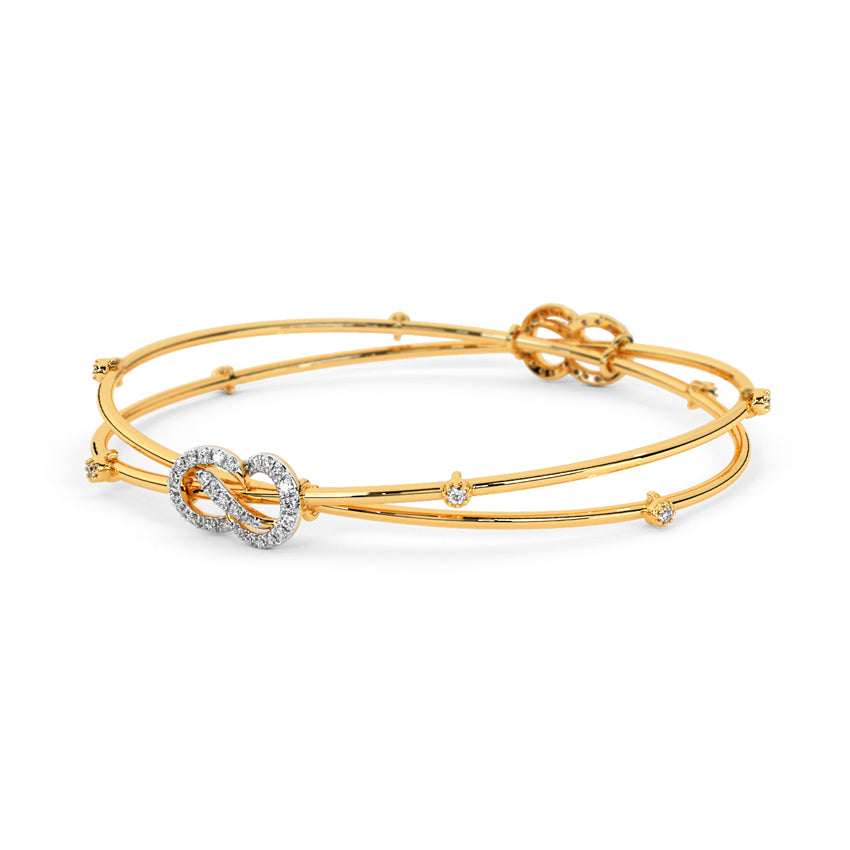 Barkha Twisted Diamond Bangle
