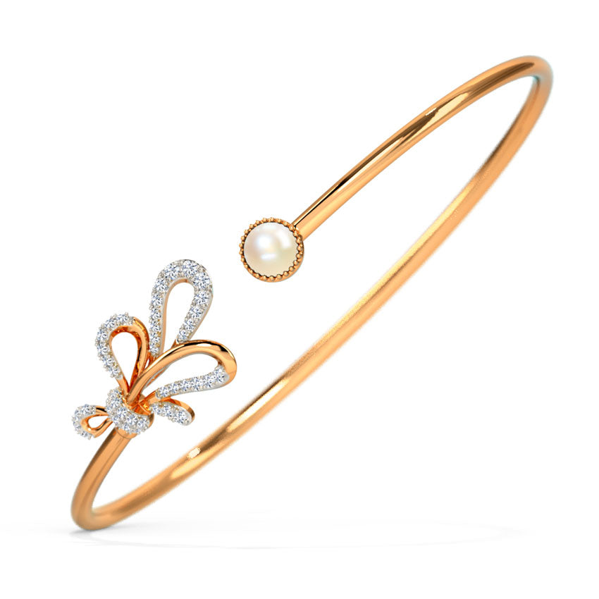 Ribbon Knot Pearl Bracelet