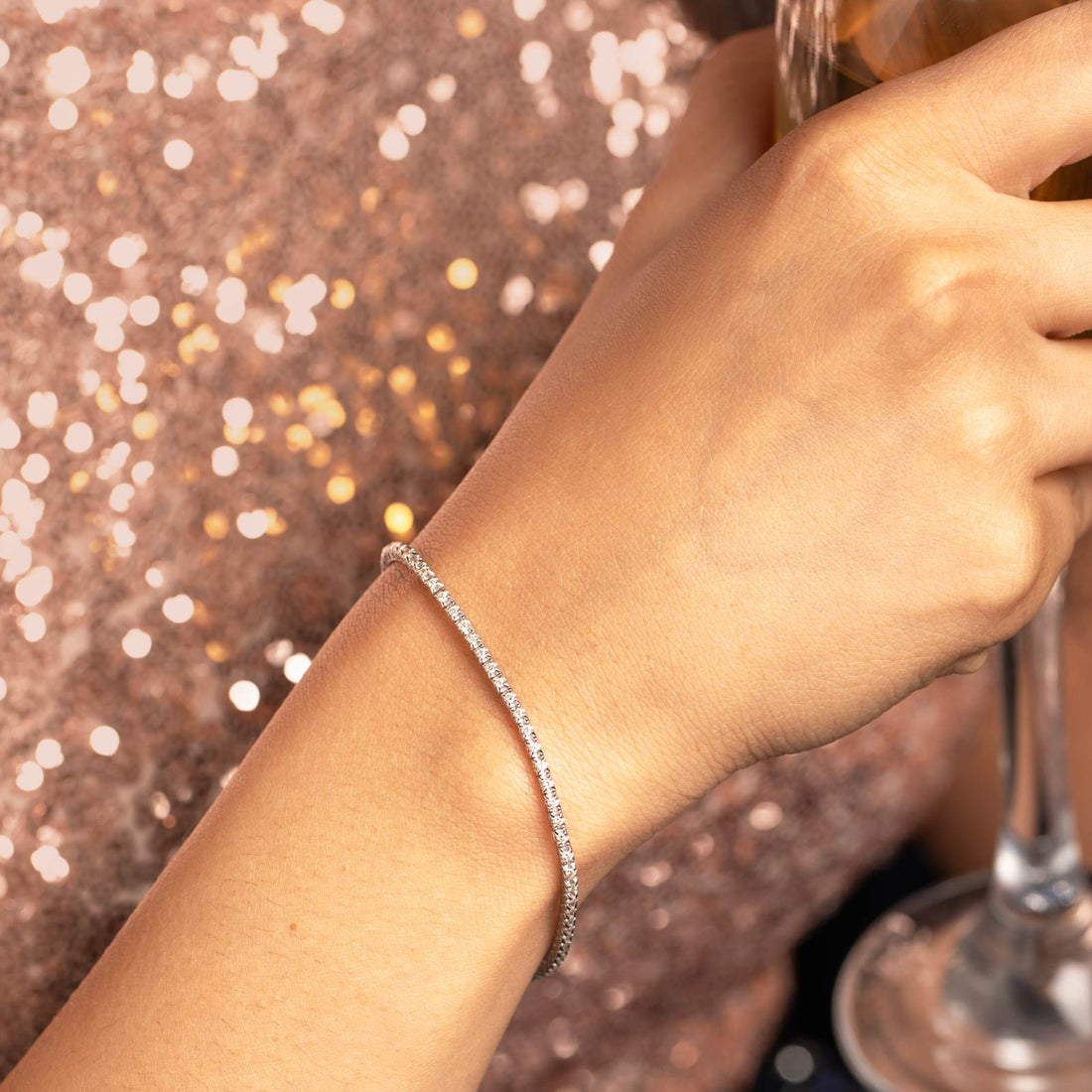 Radiant Tennis Diamond Bracelet