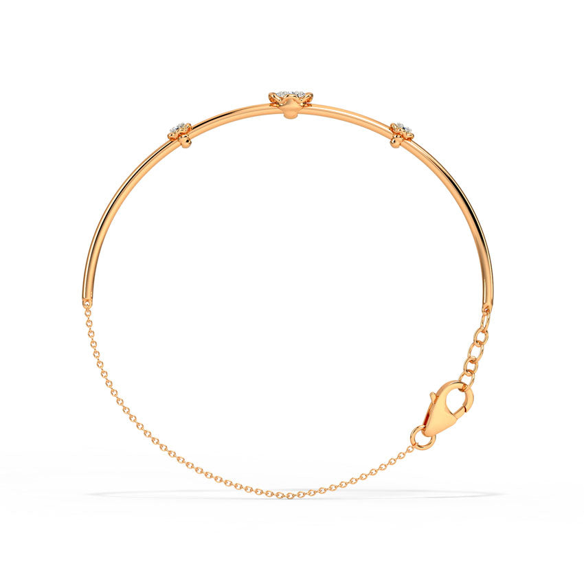 Delicate Floral Diamond Bracelet