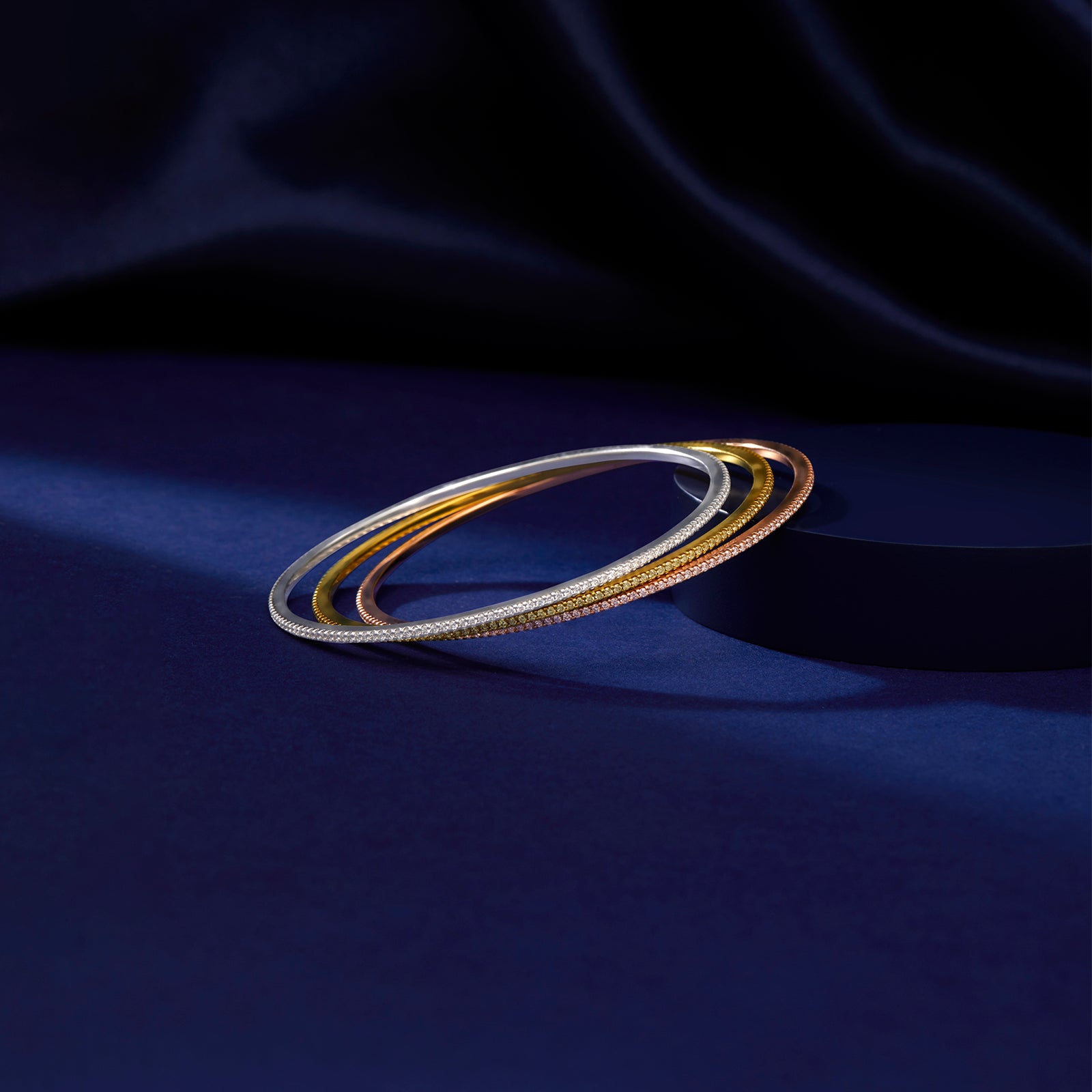 Sheen Diamond Stackable Bangles