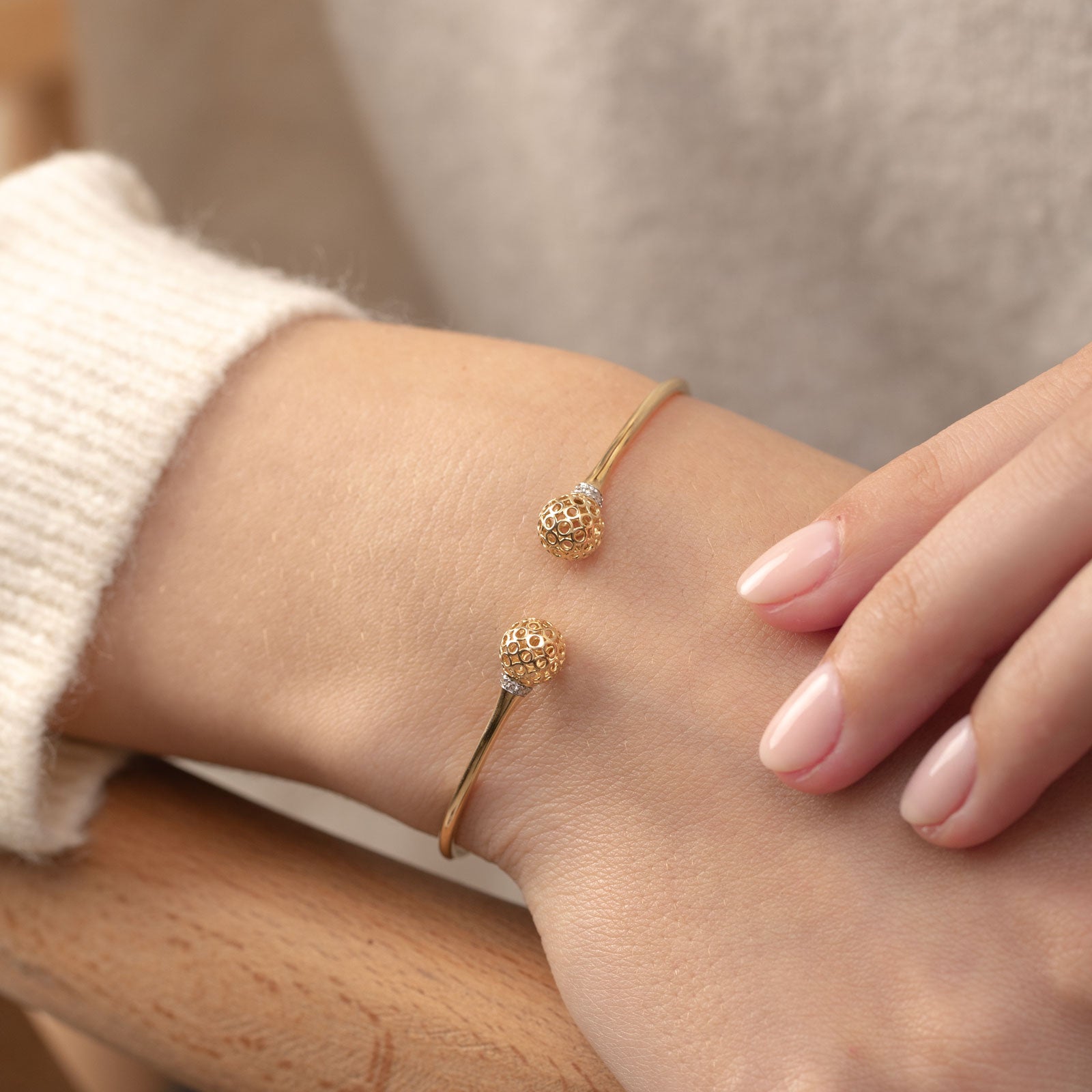 Orb Lattice Diamond Bracelet