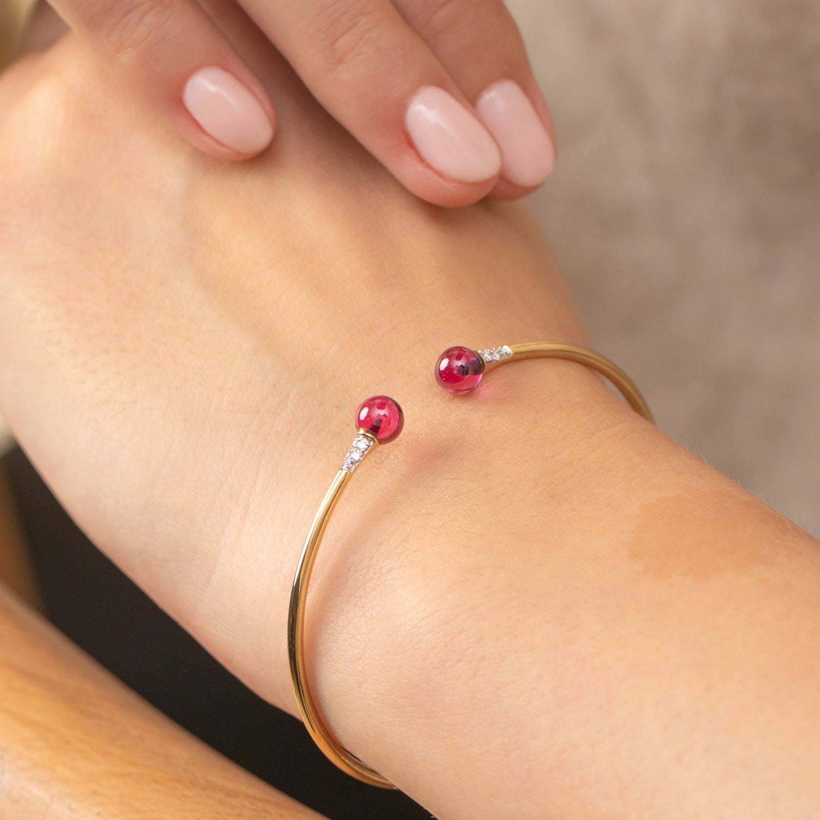 Charming Cherry Gemstone Bracelet