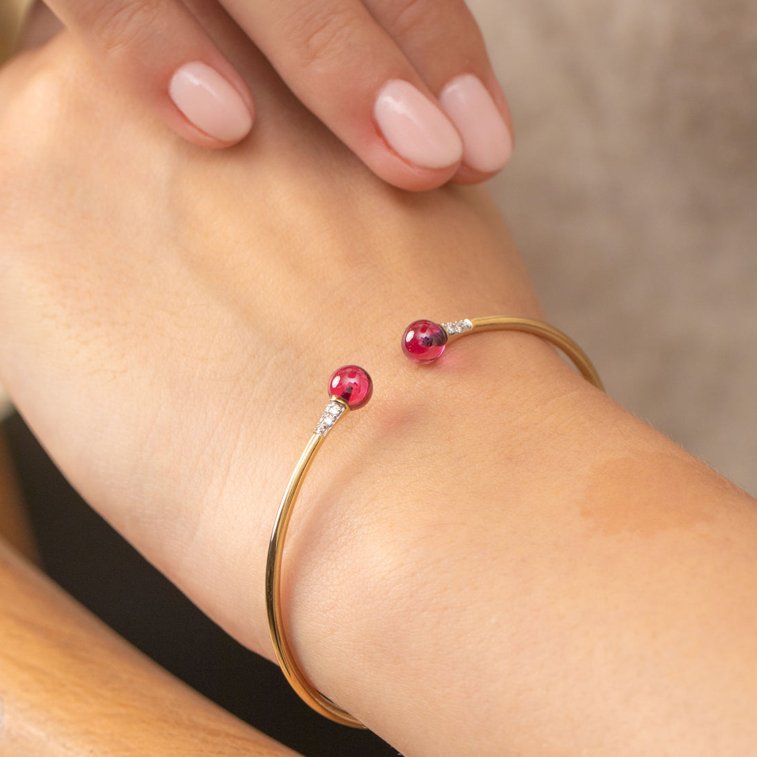 Charming Cherry Gemstone Bracelet