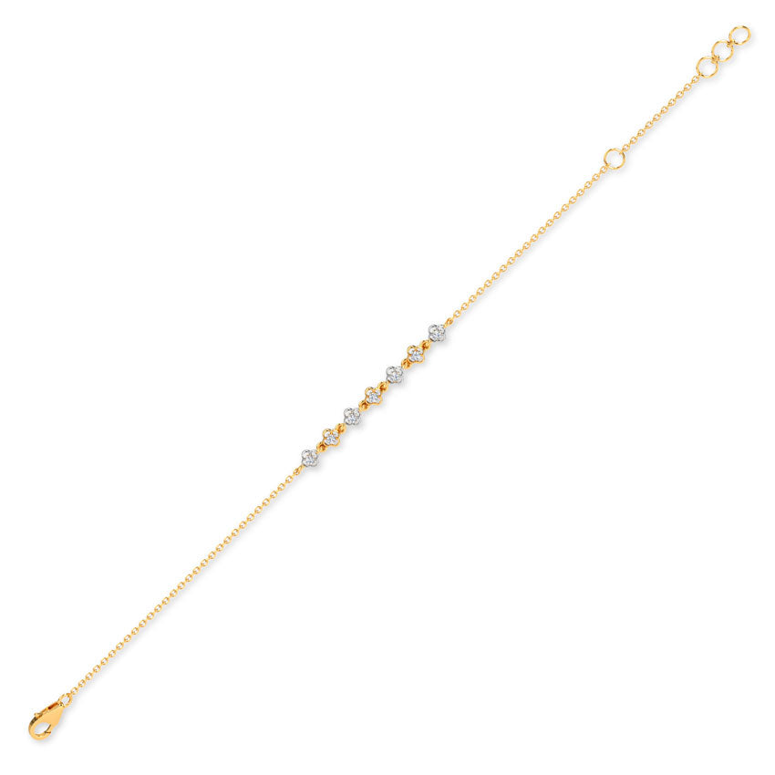 Scallop Bloom Diamond Bracelet