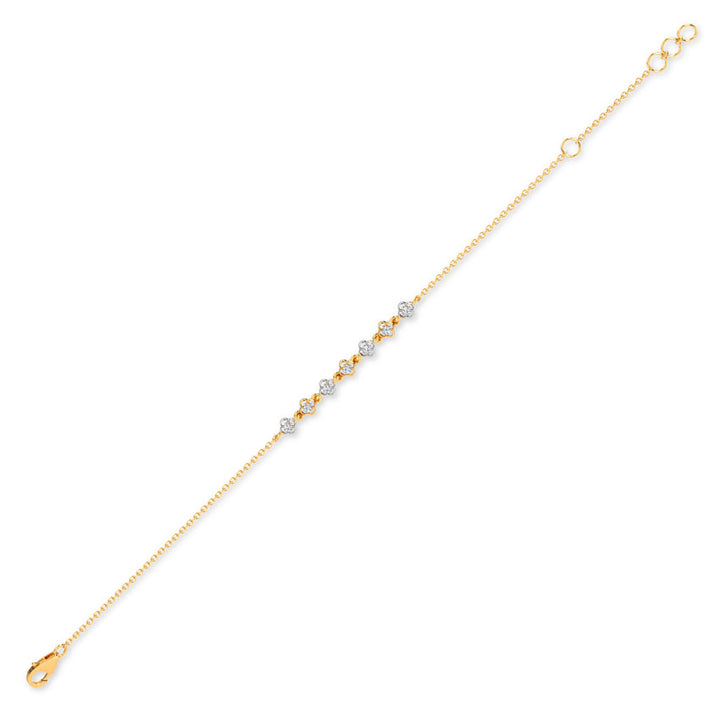 Scallop Bloom Diamond Bracelet