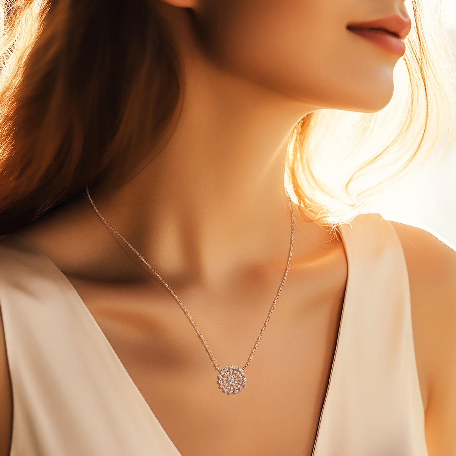 Roza Diamond Necklace