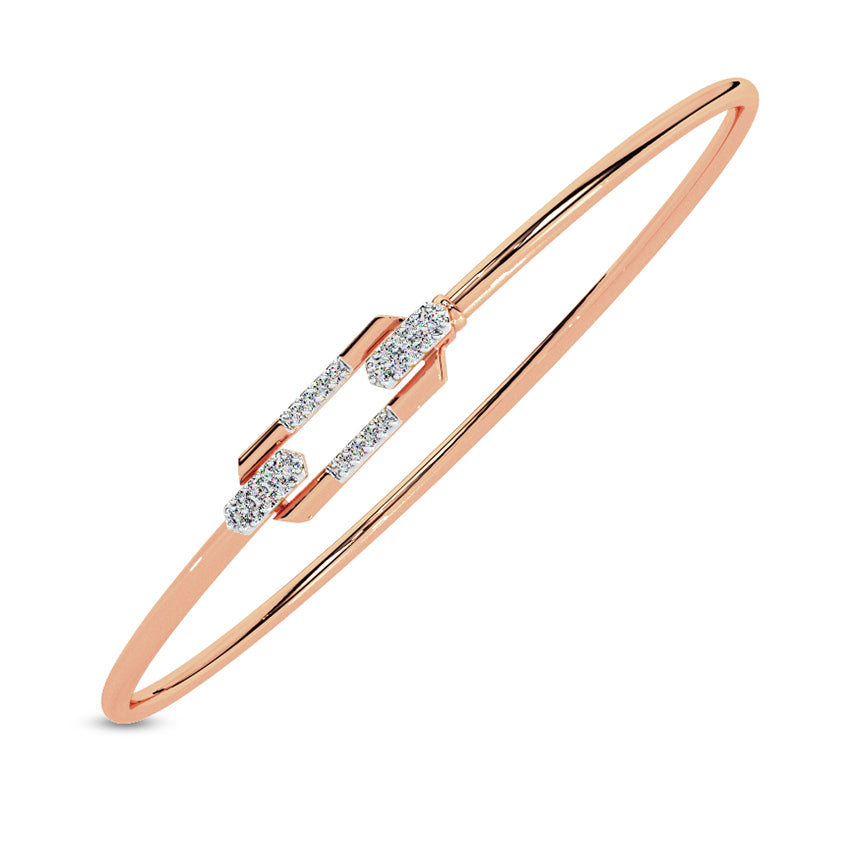 Emma Diamond Tube Bracelet