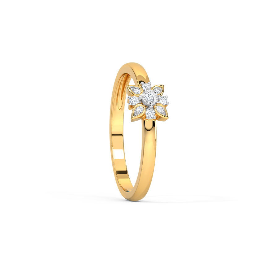 Flora Miracle Plate Diamond Ring
