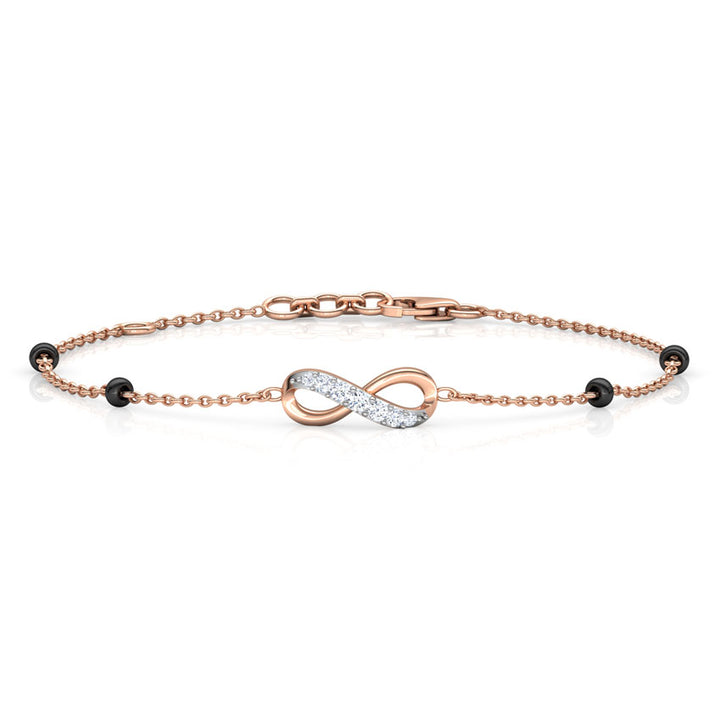 Akira Infinity Diamond Mangalsutra Bracelet