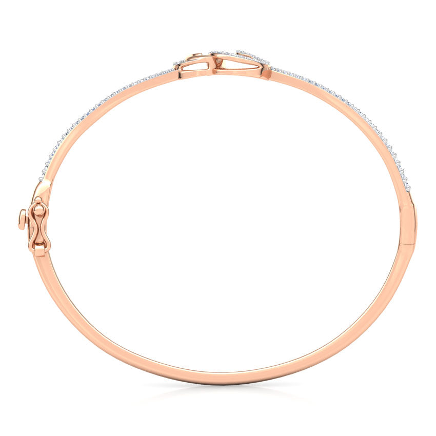 Sparkling Scroll Diamond Bracelet