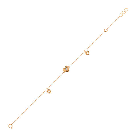 Heartfelt Elegance Diamond Chain Bracelet