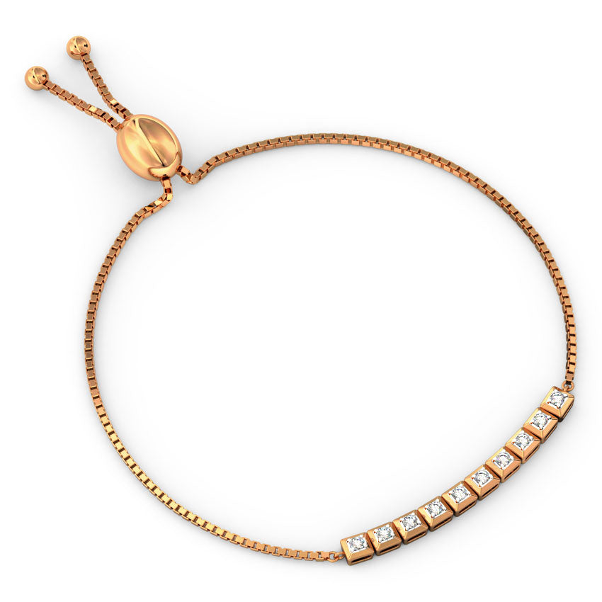 Cubic Diamond Adjustable Bracelet