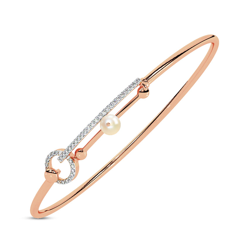 Lily Diamond Tube Bracelet