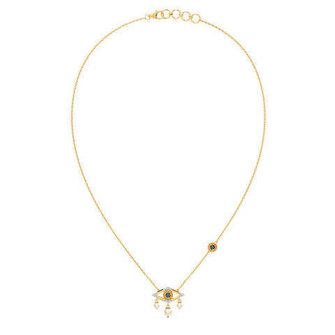 Desire Evil Eye Pearl Necklace