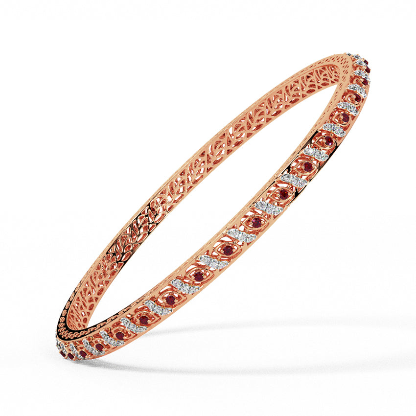 Radiant Trellis Diamond Bangle