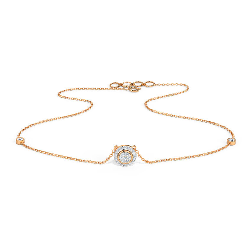 Halo Circlet Diamond Necklace