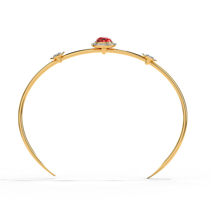 Glittering Scarlet Gemstone Bracelet