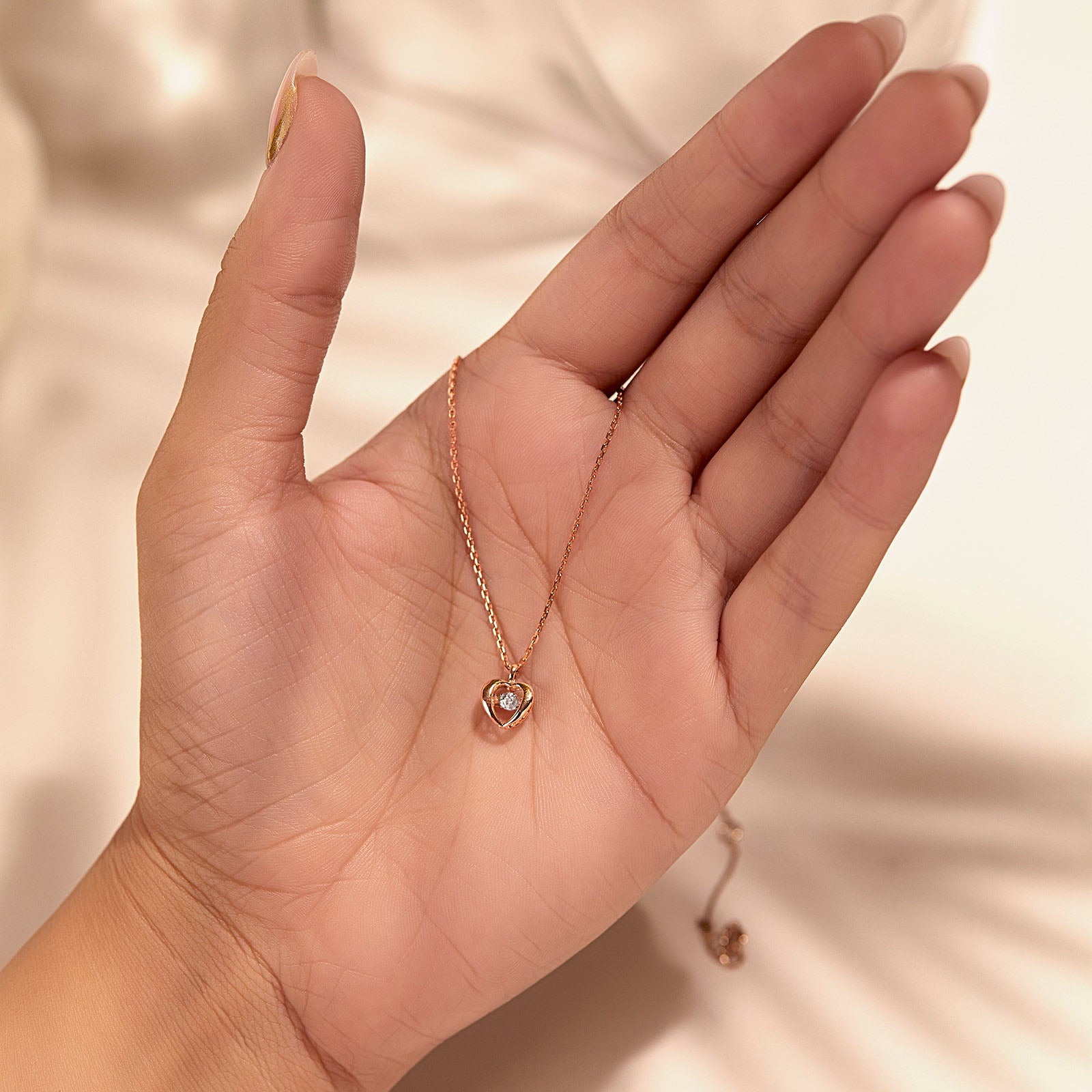 Doris Heartbeat Diamond Necklace